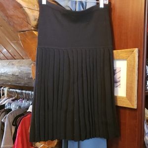 Unusual Pleated Sweater Skirt